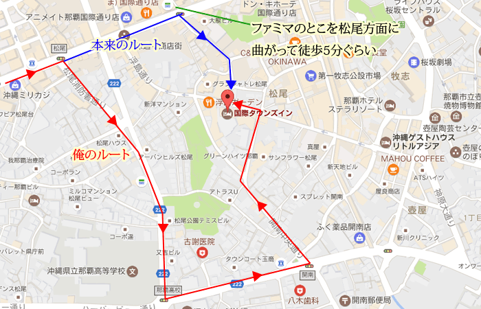 柏青荘へのマップ