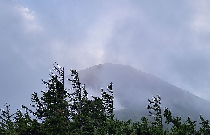 霧の富士
